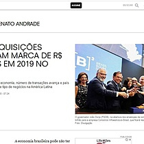 Fuses e aquisies ultrapassam marca de R$ 300 bilhes em 2019 no Brasil.